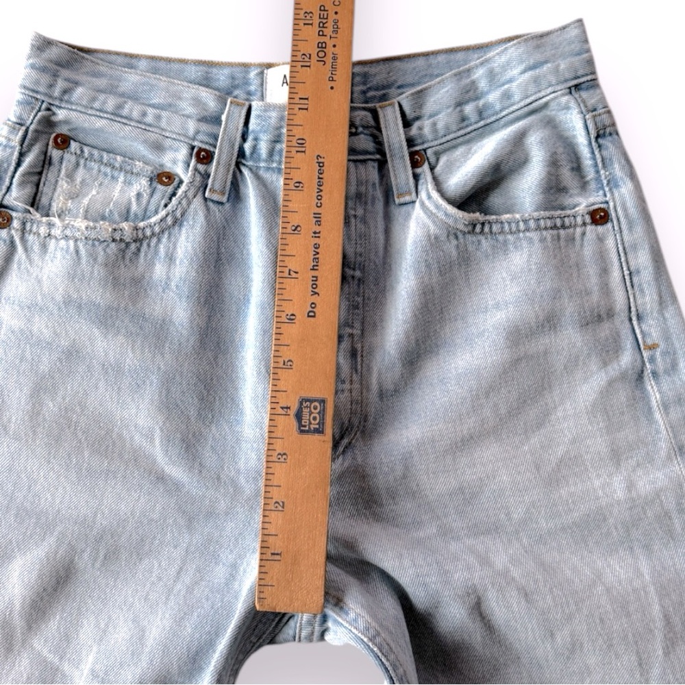 Agolde Riley High Rise Straight Crop In Shatter Size 25 - Picture 8 of 12